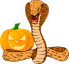 +snake+halloween+pumpkin+cobra+reptile+ clipart
