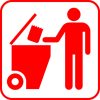 +bin+trash+red+can+ clipart