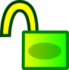 +green+lock+security+open+ clipart