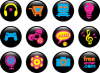 +icons+buttons+circle+ clipart