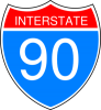 +interstate+90+sign+ clipart