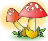 +mushrooms+vegetable+ clipart