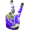 +peace+sign+with+world+ clipart
