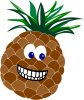 +pineapple+face+smile+ clipart