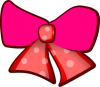 +pink+bows+ clipart