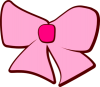 +pink+brown+bow+ clipart
