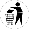 +rubbish+trash+can+ clipart