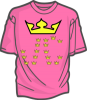 +shirt+crown+cloths+pink+ clipart