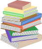 +stack+books+read+learn+ clipart