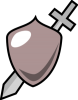 +sword+shield+icon+ clipart