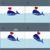 +whale+swimming+ clipart