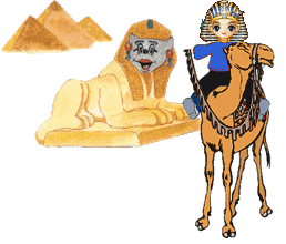 +egypt+king+tut+on+camel++ clipart