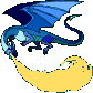 +monster+blue+dragon++ clipart