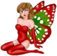 +nymph+red+fairy++ clipart