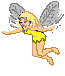 +nymph+yellow+flying+s+ clipart