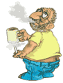 +people+elderly+man+with+cup+of+tea+and+cigarette++ clipart