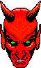 +devil+monster+evil+green+eyed+devil+with+horns+s+ clipart