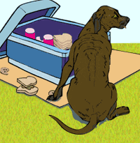 +dog+canine+dog+and+picnic+s+ clipart