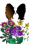 +dog+canine+papillion+with+flowers+s+ clipart