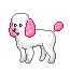 +dog+canine+pink+earer+poodle++ clipart