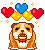 +dog+canine+puppy+with+balloons++ clipart
