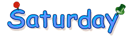 +word+text+saturday+day+of+the+week++ clipart