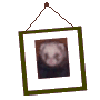 +animal+picture+frame+with+a+ferret+s+ clipart