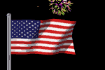+celebration+firework+and+USA+flag++ clipart