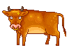 +farm+animal+brown+bull++ clipart
