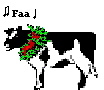 +farm+animal+cow+singing++ clipart