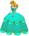 +female+woman+lady+in+green+ballgown+s+ clipart