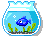 +fish+animal+blue+fish+in+a+bowl++ clipart