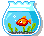 +fish+animal+goldfish+in+a+bowl++ clipart