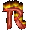 +hot+fire+letter+r+ clipart