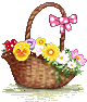 +flower+blossom+basket+ clipart