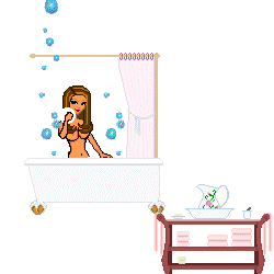 +people+person+doll+in+bath+with+bubbles++ clipart