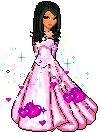 +people+person+pink+ballgown++ clipart