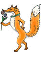 +animal+arogant+fox++ clipart