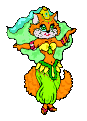 +animal+belly+dancer+fox++ clipart