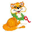 +animal+christmas+fox++ clipart
