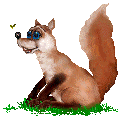 +animal+fox+and+fly++ clipart