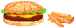 +food+beefburger+and+chips++ clipart