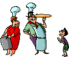 +food+lady+and+man+chef++ clipart