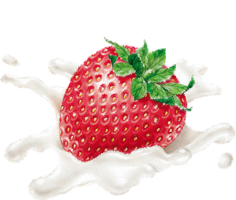 +food+strawberry+and+cream++ clipart