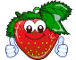 +food+strawberry++ clipart