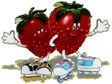 +food+two+strawberries++ clipart