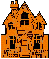 +halloween+haunted+house++ clipart