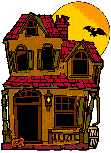+halloween+haunted+house++ clipart
