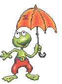 +reptile+animal+frog+with+an+umberella++ clipart