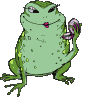 +reptile+animal+frog+with+lipstick+on++ clipart